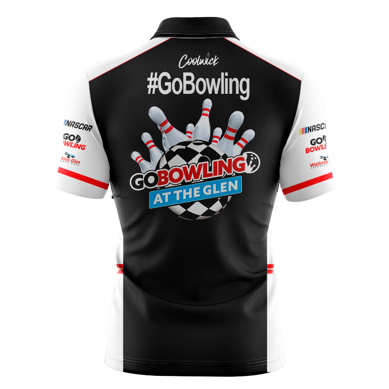 Go Bowling at The Glen 2026 Jersey Pins on the Lane Black Back remastered